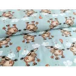 Biojersey Donkey Lou - braun Stoffonkel